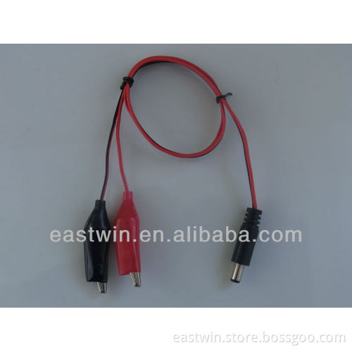 Crocodile clip with cable